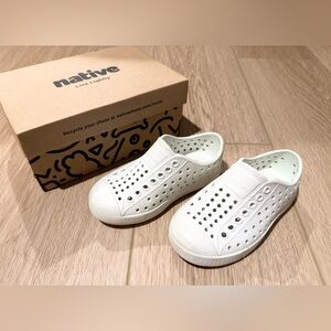 Toddler size 8 white Natives - Jefferson slip on shoes